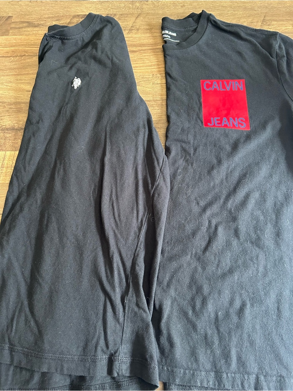 Men’s XL Shirt Bundle Calvin Klein Jeans Tee & US Polo Assn Henley